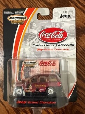 Matchbox Collectible Coca-Cola Maroon Jeep Grand Cherokee